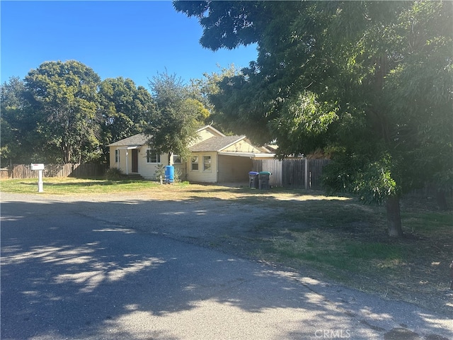 view of front of home