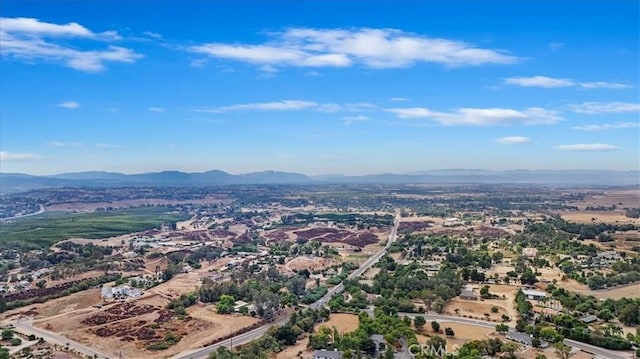 aerial view featuring a mountain view