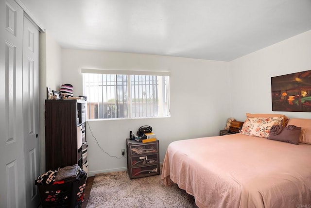 bedroom with a closet