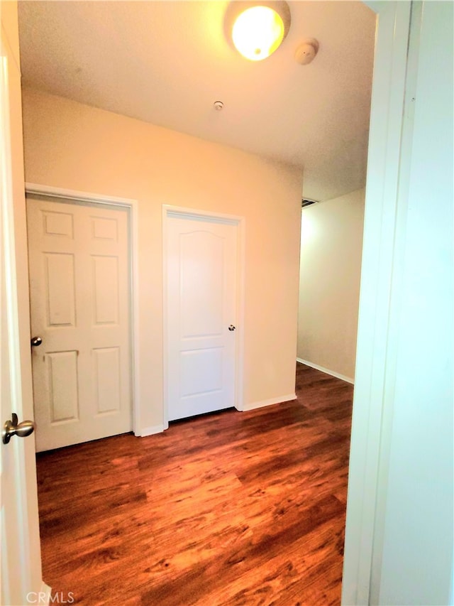 interior space with hardwood / wood-style flooring