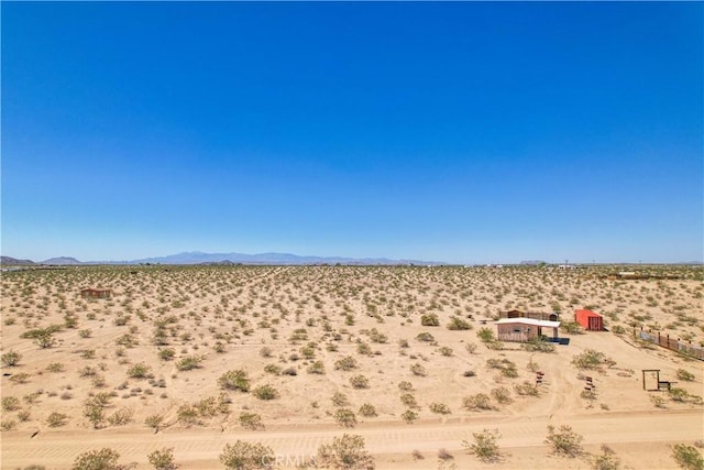 exterior space featuring a mountain view