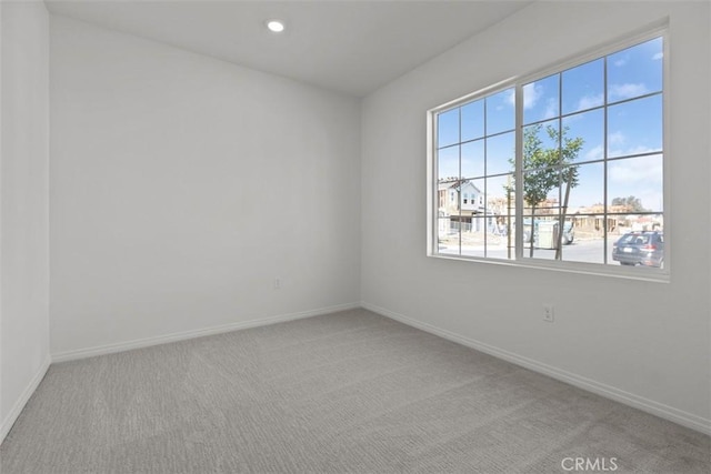 9665 Larimar Ct, Riverside, CA 92508 - empty room featuring carpet, baseboards, and recessed lighting