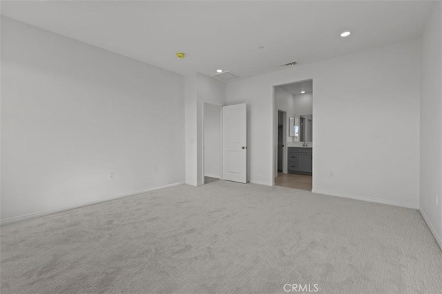 9665 Larimar Ct, Riverside, CA 92508 - interior space featuring recessed lighting, visible vents, baseboards, and light carpet