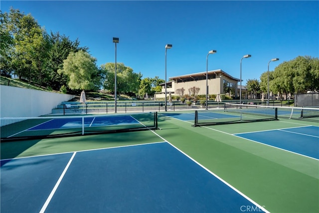 view of tennis court