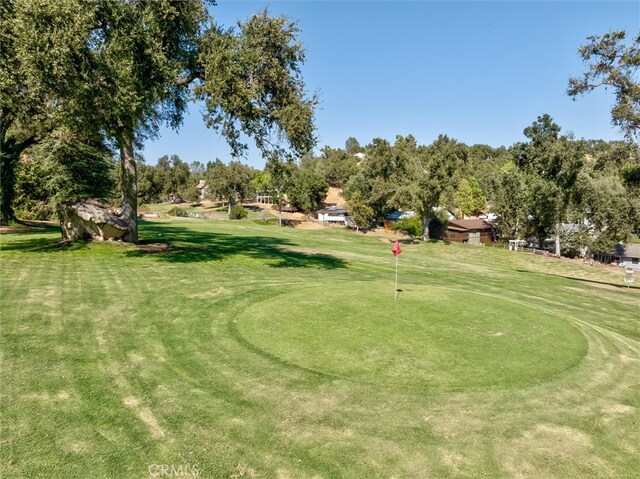 view of community with a lawn