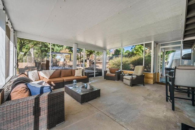 view of sunroom / solarium