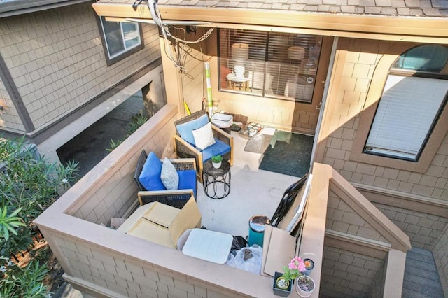 view of patio / terrace with an outdoor hangout area