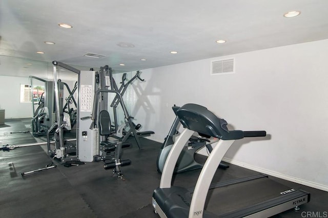 view of exercise room