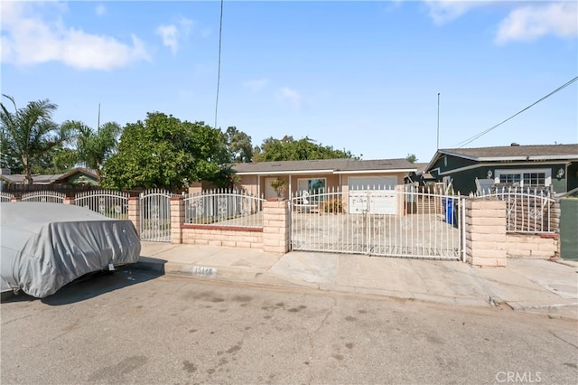 ranch-style house with a garage