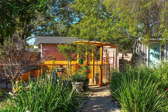 view of outbuilding