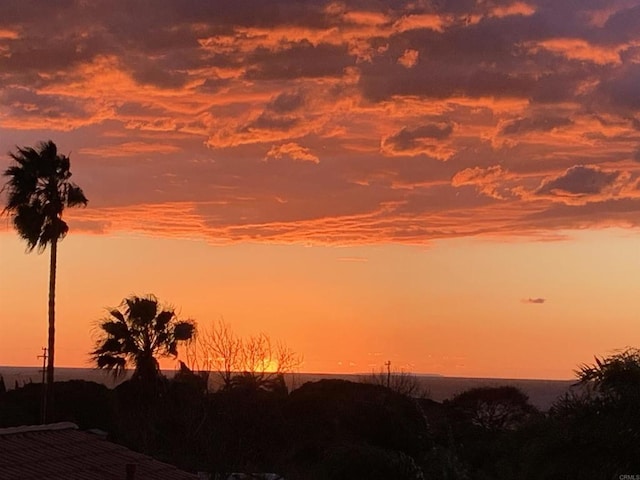 view of nature at dusk