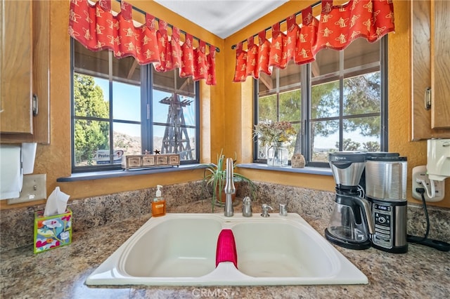 interior details featuring sink