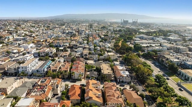 bird's eye view with a mountain view