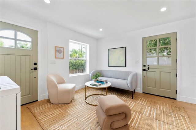 interior space featuring light hardwood / wood-style floors