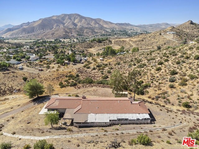 aerial view featuring a mountain view