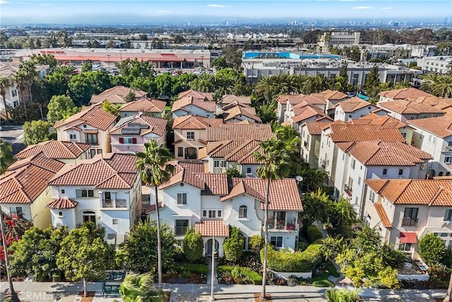 bird's eye view featuring a residential view