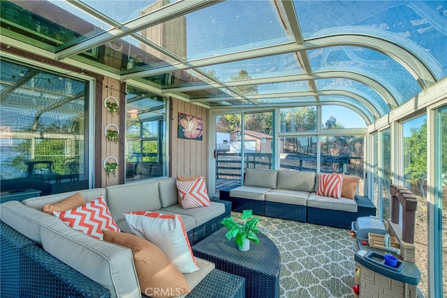 view of sunroom / solarium