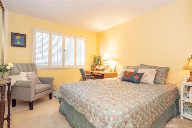 bedroom with carpet floors