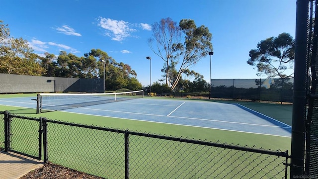 view of tennis court