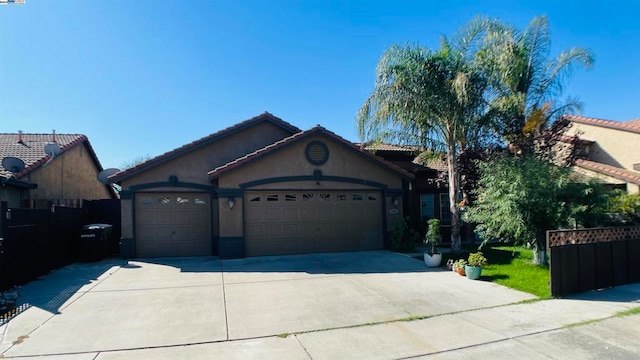 ranch-style house with a garage