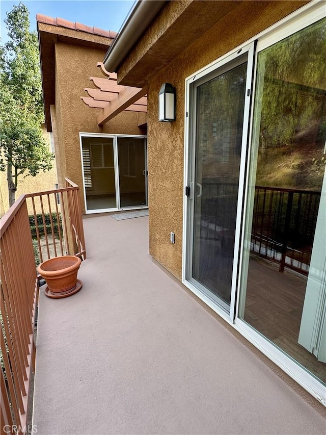 view of balcony