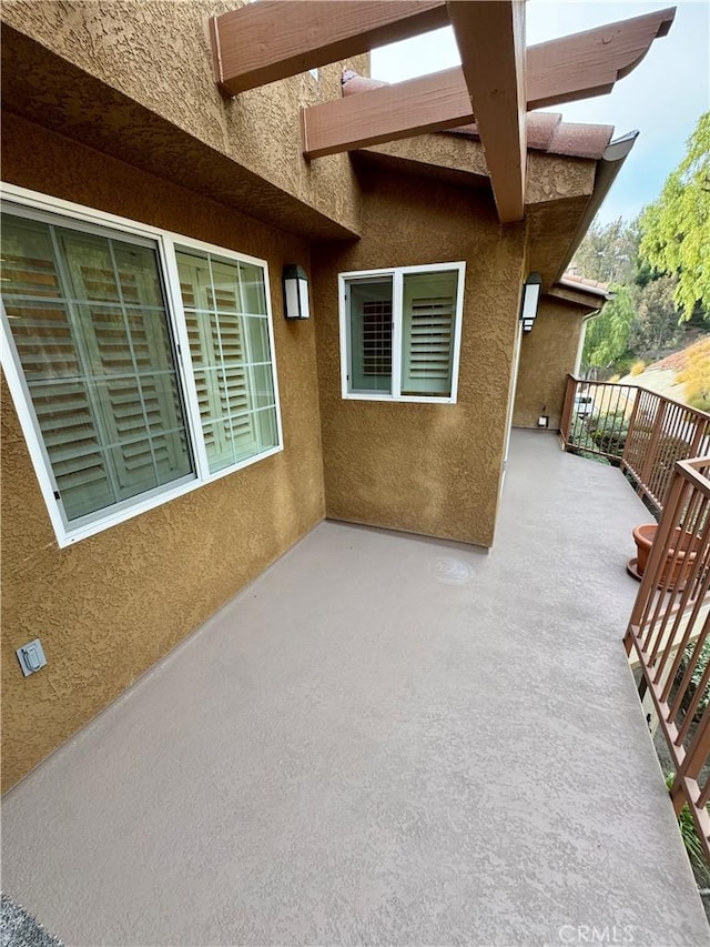 view of property exterior featuring stucco siding