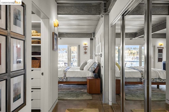 view of tiled bedroom