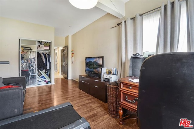 interior space featuring hardwood / wood-style floors