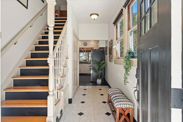 view of tiled entryway