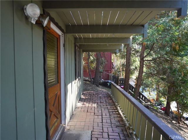 view of balcony