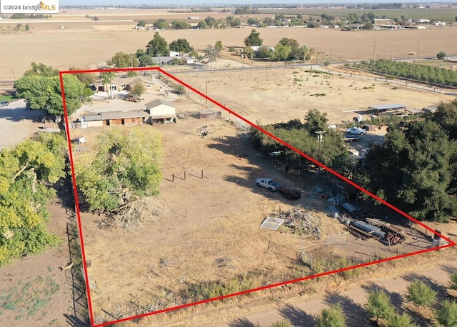 bird's eye view featuring a rural view