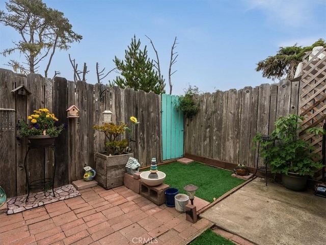 view of patio / terrace with a fenced backyard