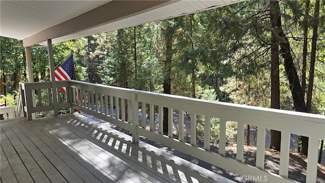 view of wooden terrace