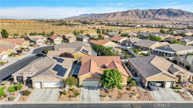 aerial view featuring a mountain view