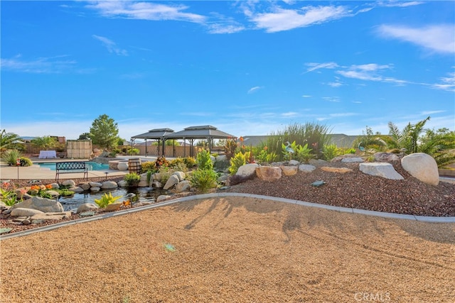 view of yard with a patio