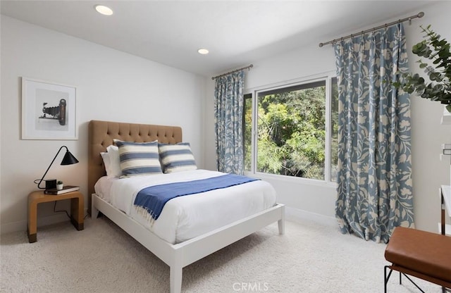 bedroom featuring carpet flooring