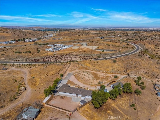 bird's eye view featuring a rural view