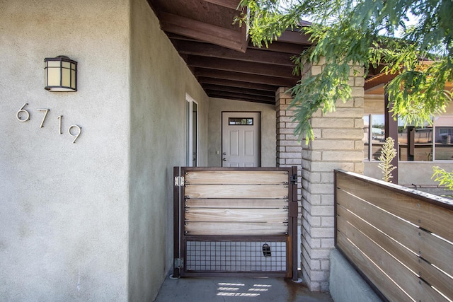 view of entrance to property