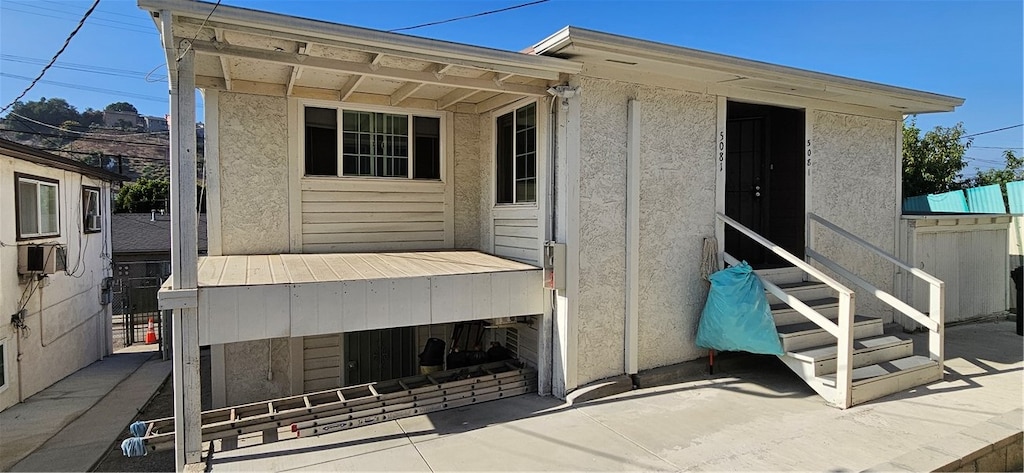 exterior space with a patio