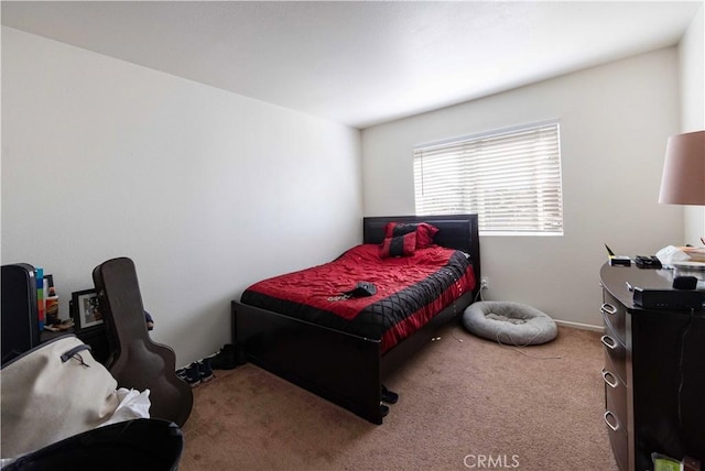 bedroom with carpet