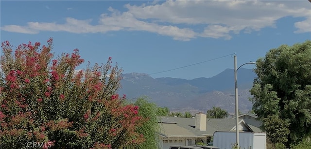 view of mountain feature