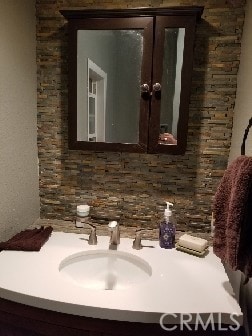 bathroom featuring vanity