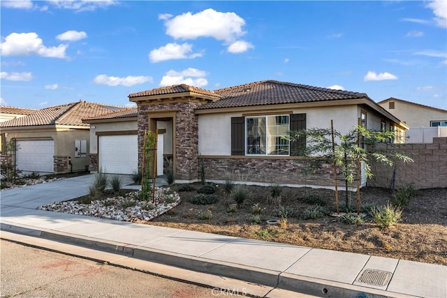 view of front of home featuring a garage