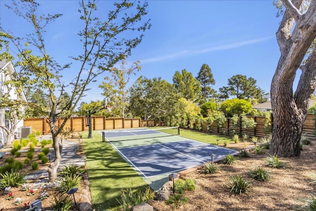 view of tennis court