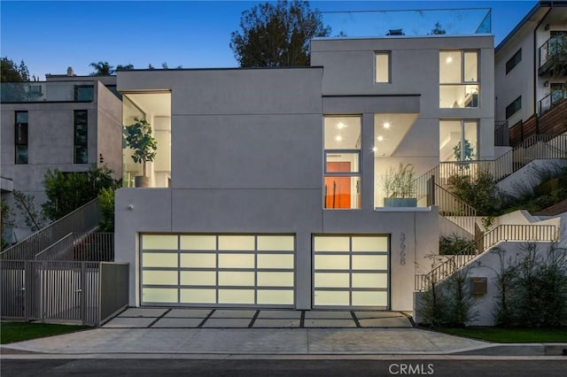 modern home with a garage