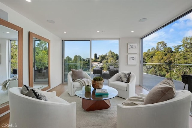 sunroom with a healthy amount of sunlight