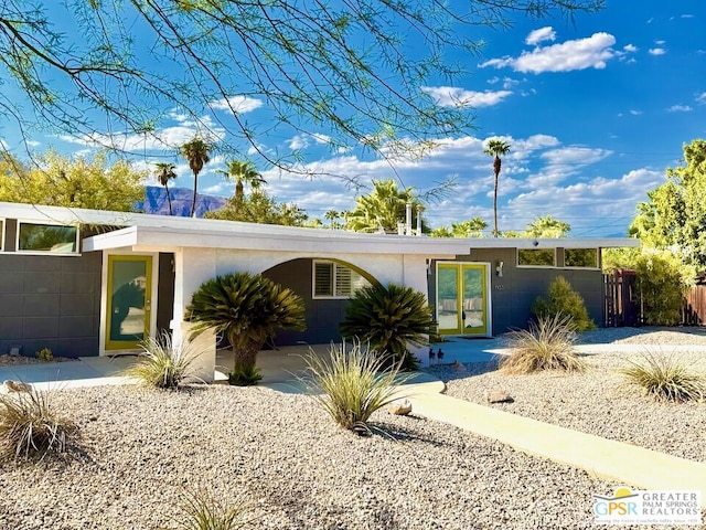 view of ranch-style home