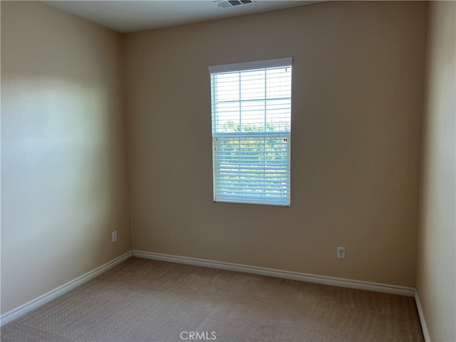 view of carpeted empty room