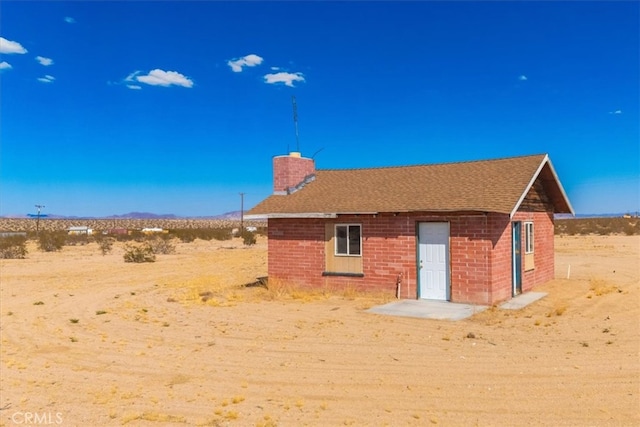 view of back of property