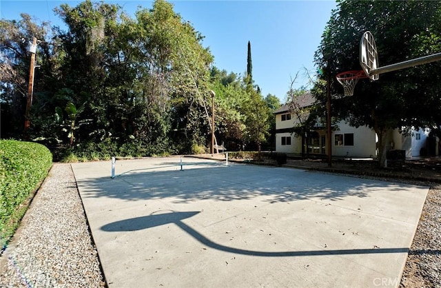 view of sport court